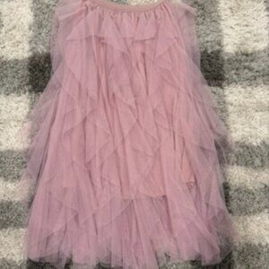 Dance Costume Pink Tulle Midi Skirt Ruffle Ballet Style Fits Size 4